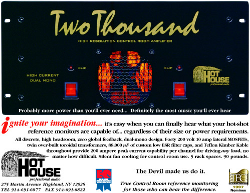 HRS Model 2000 Amplifier Ad