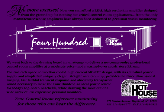HRS Model 400 Prototype Ad